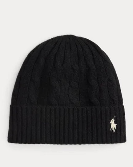 Beanie Beanie Knitted in Black color