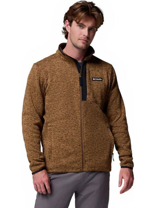 Columbia Ανδρική Ζακέτα Fleece Καφέ