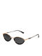 AV Sunglasses Celeste Unisex Sunglasses with Black Metal Frame and Black Polarized Lens
