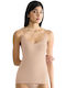 Women's T-Shirt with Spaghetti Strap Beige