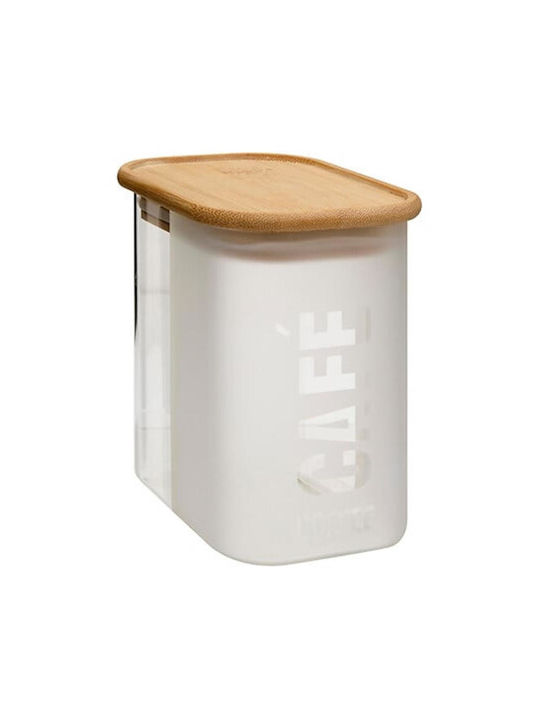Atmosphera Glass Coffee Jar with Lid Brown 720ml