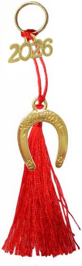 Tatu Moyo Handmade Hanging Lucky Charm Horseshoe Red 2026 14cm 1pcs