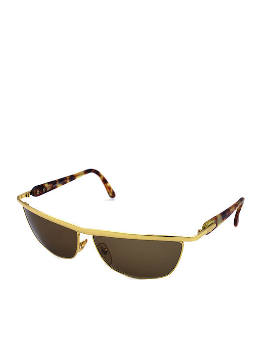 Versace Unisex Γυαλιά Ηλίου με Χρυσό Μεταλλικό Σκελετό και Καφέ Φακό S809666515130