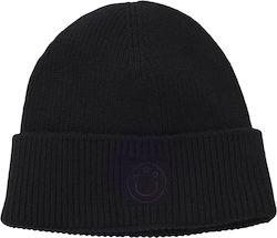 Hugo Beanie Γυναικείος Σκούφος Πλεκτός σε Μαύρο χρώμα