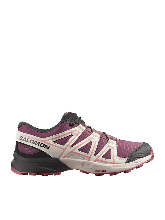 Speedcross J Kids Sports Shoes Running with Laces Purple