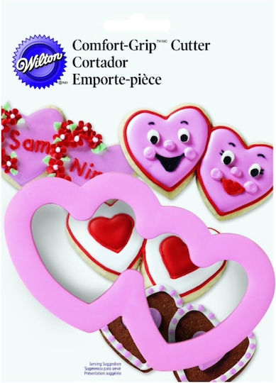 Comfort Grip Dublu Cutter Inimi Wilton