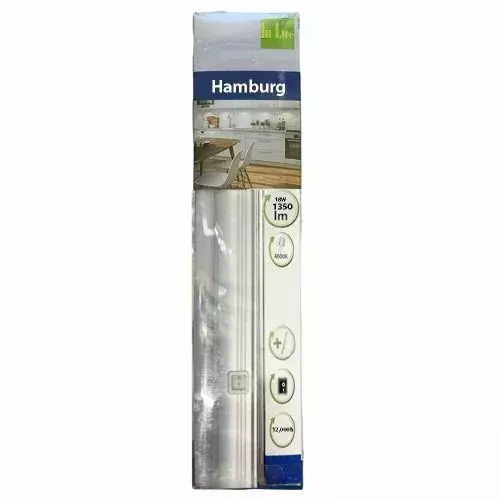LED Подлампена Лампа Hi-lite Hamburg 3664076 1350 Lm 18w 4000k Превключвател 65 см Бяла