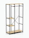 Floor Garment Rack made of Metal Black 42x15x92cm