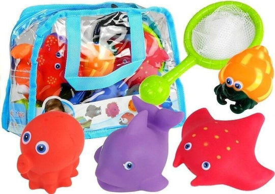 Leantoys Комплект Морски Животни за Баня Цедка