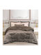 Greenwich Polo Club Duvet Cover with Hollowfiber Filling Queen 220x240cm Essential 3958 Taupe 740 GSMGsm 11 togs Togs