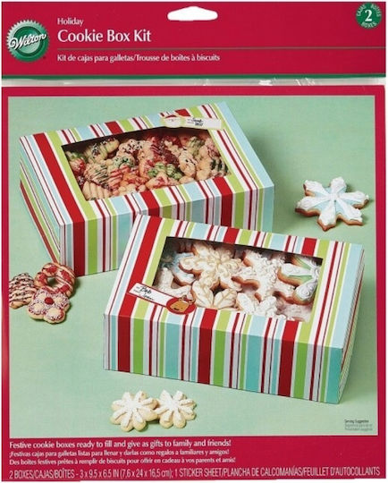 Set Pastry Boxes Labels 2 Pcs Wilton