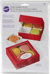 Red Box Cupcakes Pastries 3 Pcs Wilton