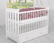 My Sweet Baby Crib Bumpers Braided Inside Retro Pink