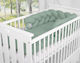My Sweet Baby Crib Bumpers Braided Inside Sage