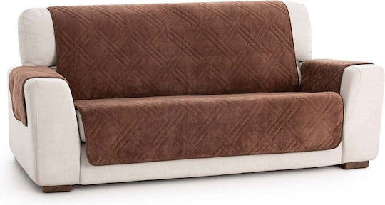 Sofazip Husă Elastică Canapea cu două locuri Brown 110εκ. 1buc SZMATVELVETMARO