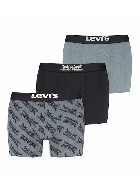 Levi's Herren Boxershorts Black 3Packung