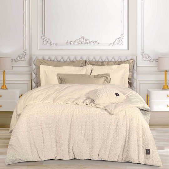 Greenwich Polo Club Duvet Cover Queen 240x250cm Essential 3960 Ecru