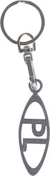 Steel Ellipse Keychain