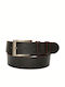 Wide Men's Belt Leather Brown