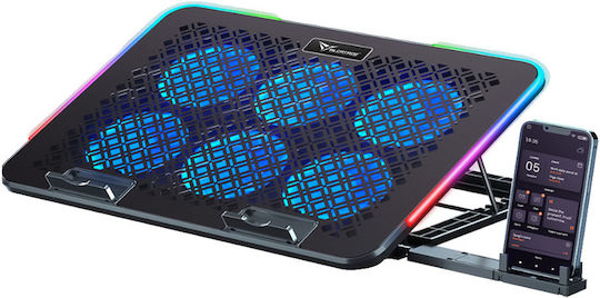 Alcatroz Vendaval S6 RGB Cooling Pad για Laptop έως 15.6" με 6 Ανεμιστήρες