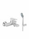 Viospiral Optima Mixing Bathtub Faucet Complete Set Silver 00-02502