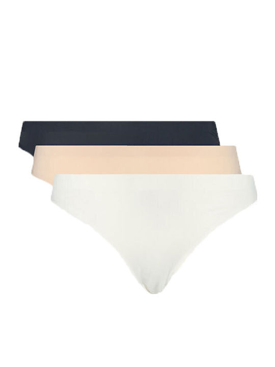 Eco underwear Women's Brazil 3Pack Seamless Beige, Black, White