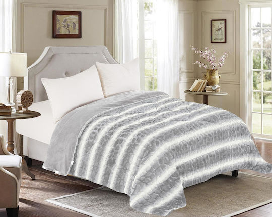 Linea Home Комбинирано Одеяло Голям Двоен 220x240 cm Сиво
