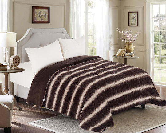 Linea Home Комбинирано одеяло Куинсайз 220x240бр Кафяв