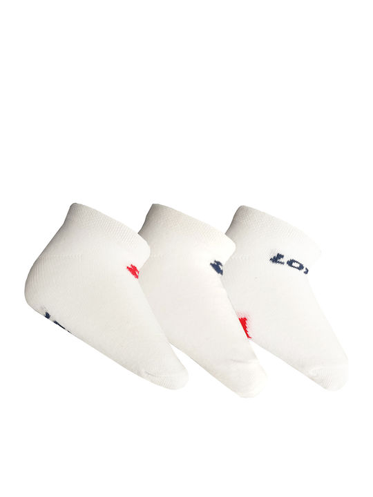 Lotto Kids' Socks Signature Logo White 3 Pairs