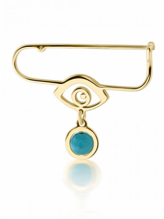Ekan Kinder Sicherheitsnadel aus Gold 14K