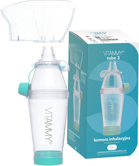 Vitammy Tube 3 Cameră de Inhalare cu Mască 5 Ani Adulți Capacitate 198 Ml Materiale de Înaltă Calitate și Siguranță