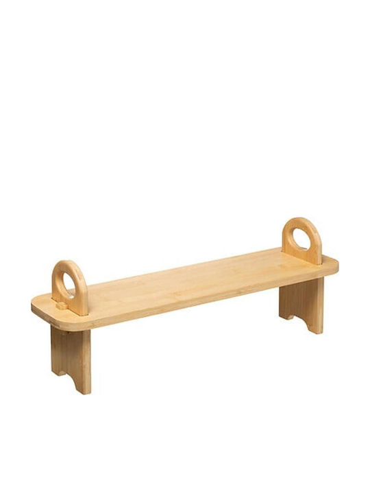 Atmosphera Επιτοίχια Ραφιέρα Μπάνιου Bamboo 59.5x16x21.7cm