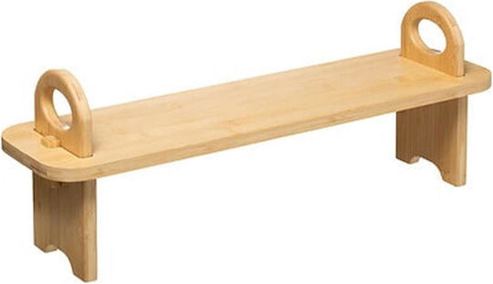 Atmosphera Επιτοίχια Ραφιέρα Μπάνιου Bamboo 59.5x16x21.7cm