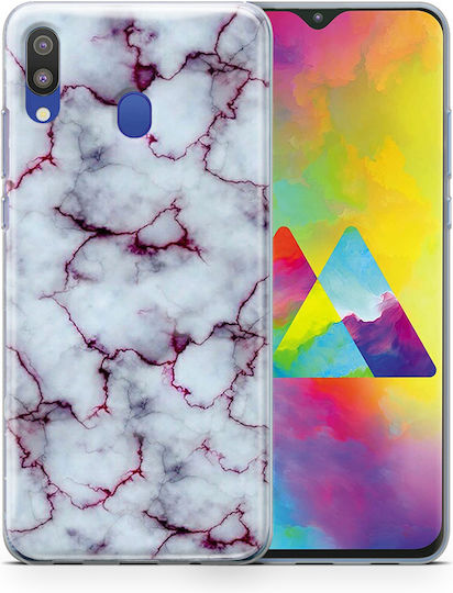 Handyhülle Samsung Galaxy M20 Flexible Tpu Magenta Stein