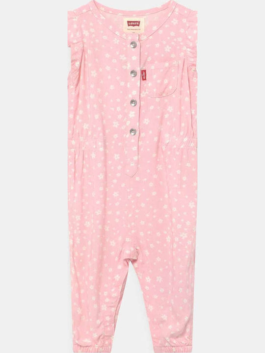 Kids' Overall Pink Ruffle