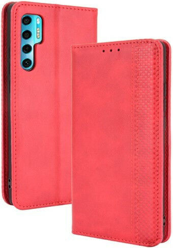 Wallet Δερματίνης Κόκκινο (TCL 20 Pro 5G)