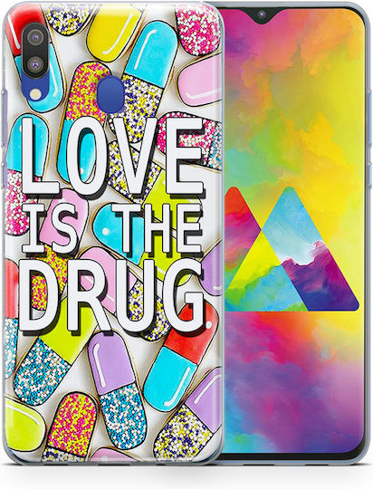 Samsung Galaxy M20 Flexible Tpu Liebe Ist Droge Handyhüllen