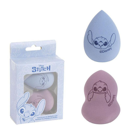 Cerda Make Up Brushes & Sponges Set with Makeup Sponges for Foundation Disney Stitch 4 Pieces
