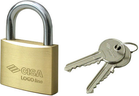 Cisa Ατσάλινο Λουκέτο Πέταλο με Κλειδί 60mm