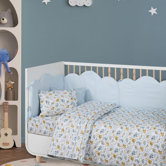 Das Home Baby Bettlaken DinoLand 130x170cm