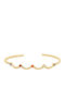 Jcou Women's Silver Gold Plated Bracelet with Zircon 20cm