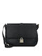 Women's Flap Handbag Made of Artificial Leather Black