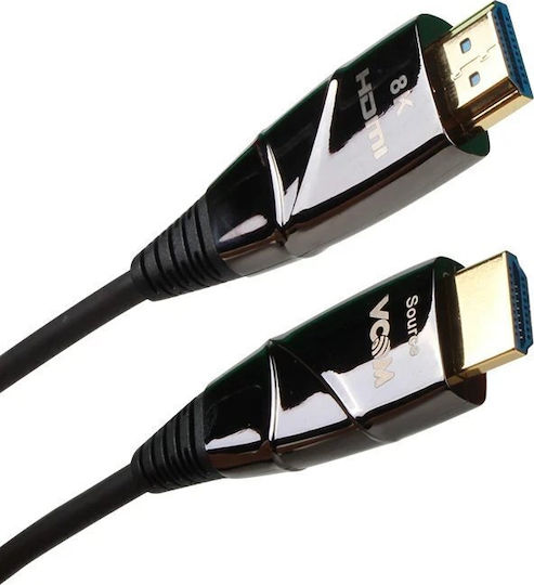 VCom HDMI 2.1 Cablu HDMI de sex masculin - HDMI de sex masculin 30m Negru