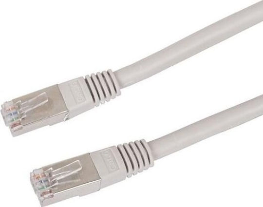 VCom S/FTP Cat.6 (Gigabit) Καλώδιο Δικτύου Ethernet 3m Γκρι