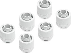 Alphacool Alphacool Eiszapfen 16/10 Mm Conector G1/4 Set 6 Alb Alphacool Alphacool Eiszapfen 16/10 Mm Conector G1/4 Set 6 Alb