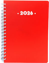 Ydrogeios Дневник Daily Планиращ 2026 Червен Сп...