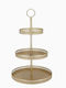 Zaros Metallisch Etagere Gold 1Stück