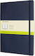 Cover Notizbuch mit leeren Seiten und Gummiband Blau