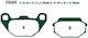Pads Fa305 Adige P210 Asx Organic Agility 50/125 People 50 125 200 Hd125/200 Joyride125 150 200