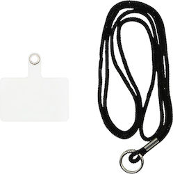 Vivid Lanyard Rhinestone Neck Strap Black